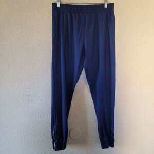 Zyia Active Womens Unwind Jogger Size Medium Navy Blue Athletic Casual Pockets